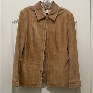 Investments Tan Leather Jacket